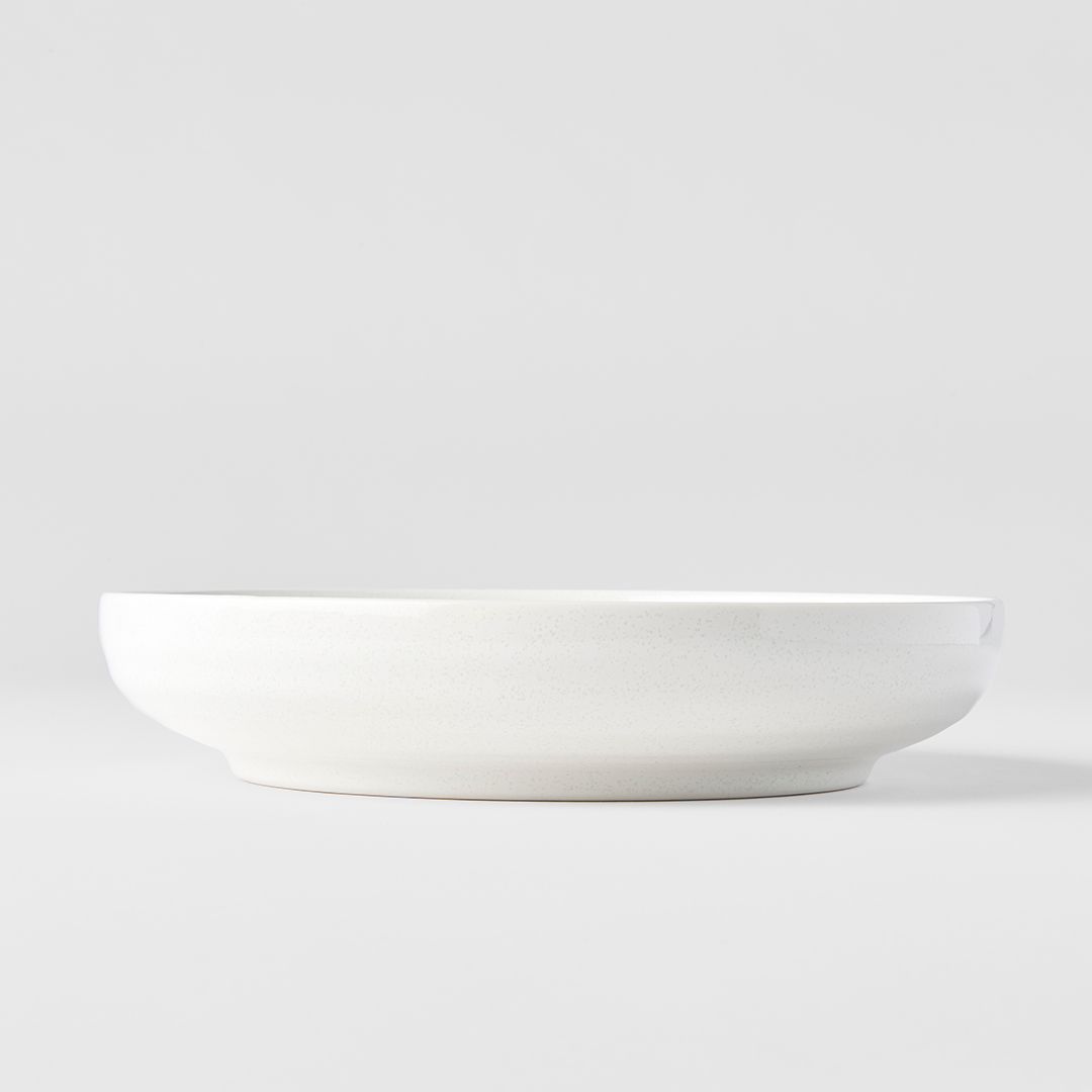 Teller mit hohem Rand Parchment white 20 cm MIJ