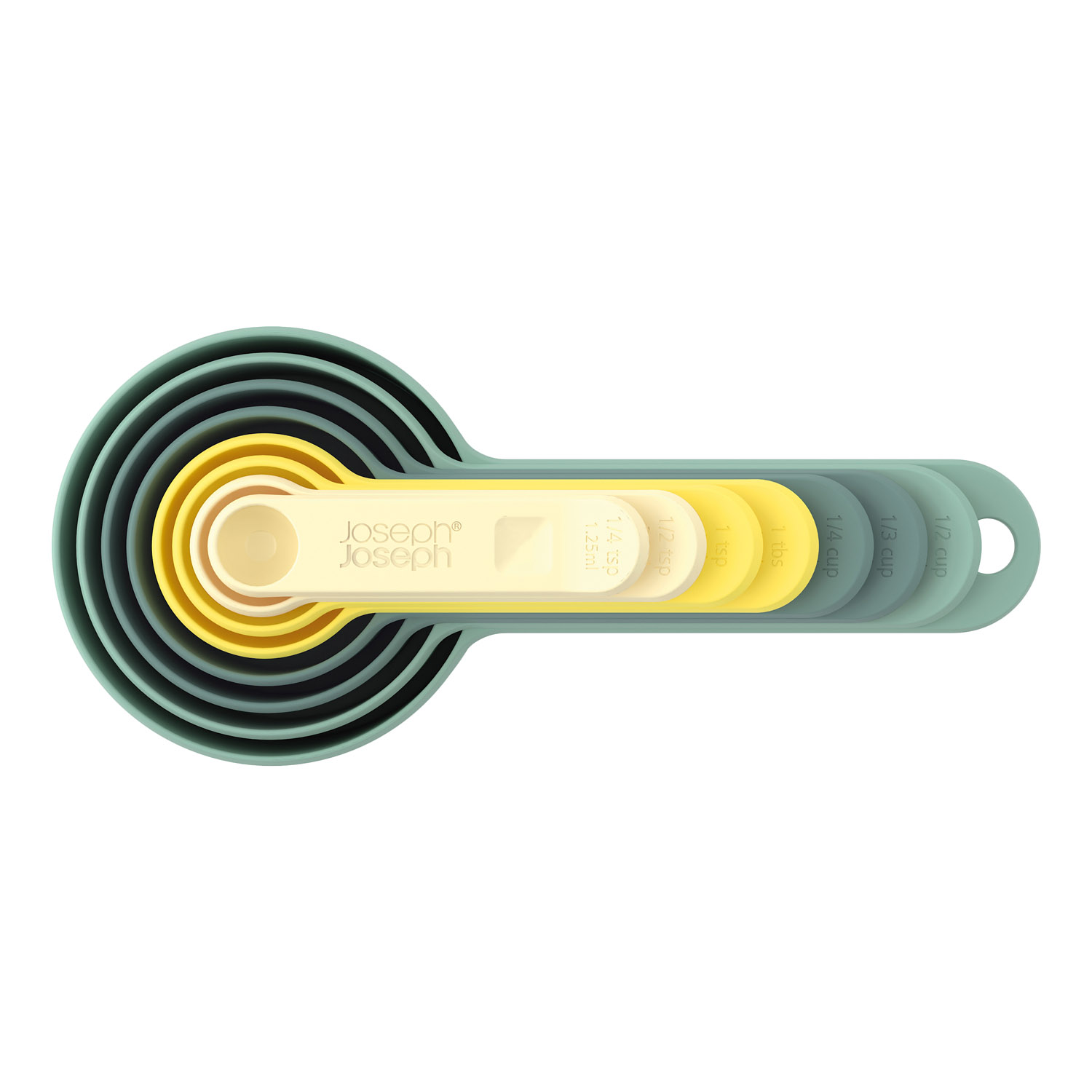 Messlöffel OPAL NEST, 8er-Set, blau und gelb, Joseph Joseph