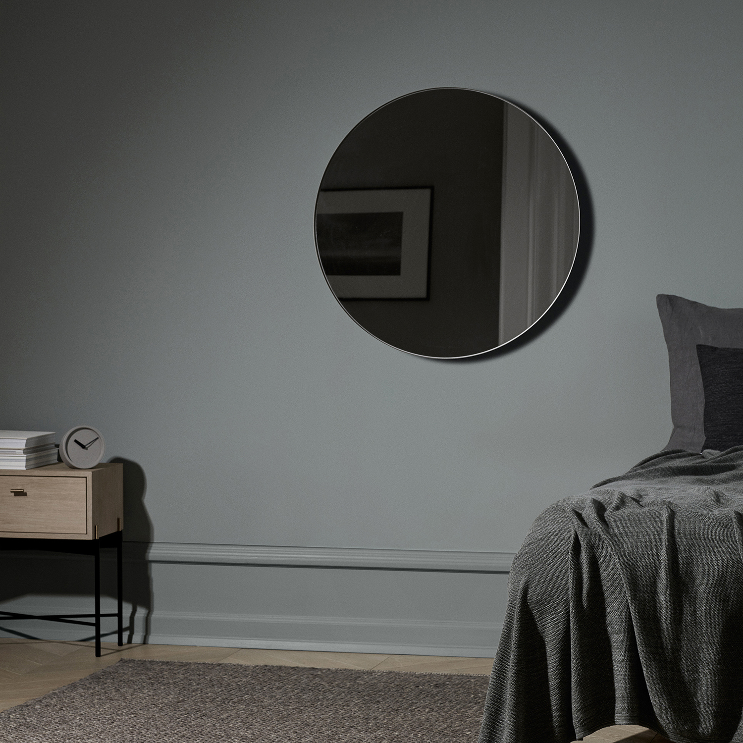 Wandspiegel RIM 80 cm, Khaki, Blomus