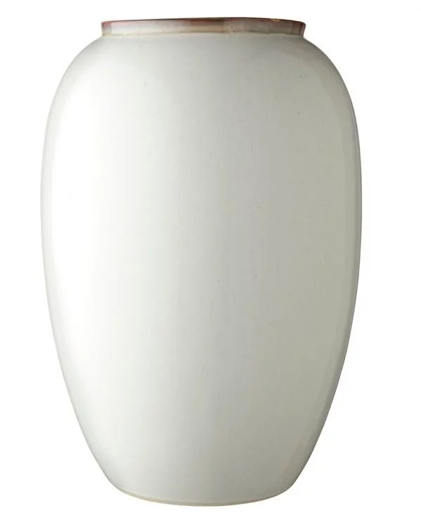 Vase 50 cm, Creme, Steinzeug, Bitz
