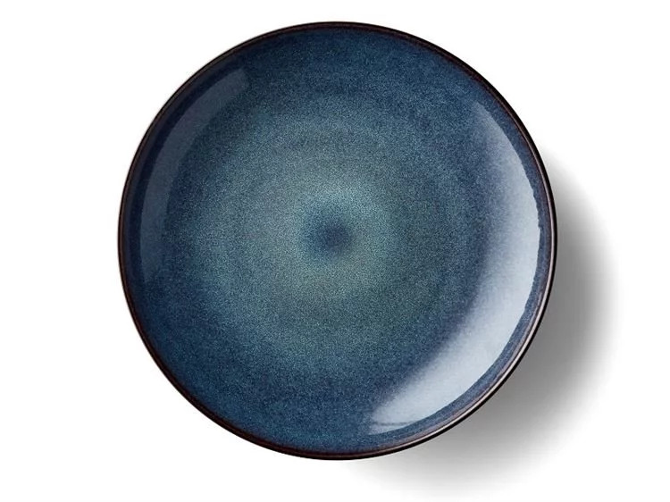 Salatschale 40 cm, schwarz/dunkelblau, Bitz