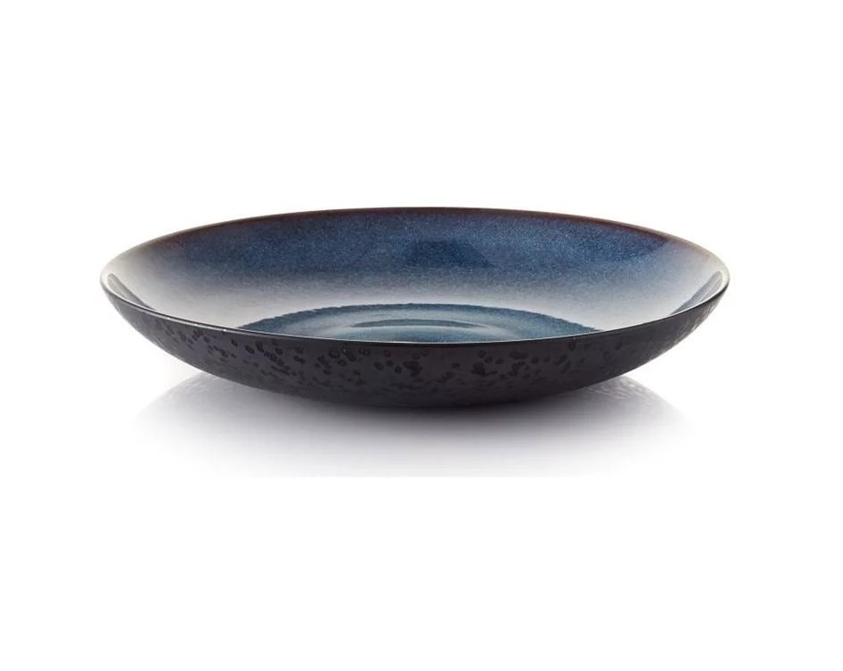 Salatschale 40 cm, schwarz/dunkelblau, Bitz