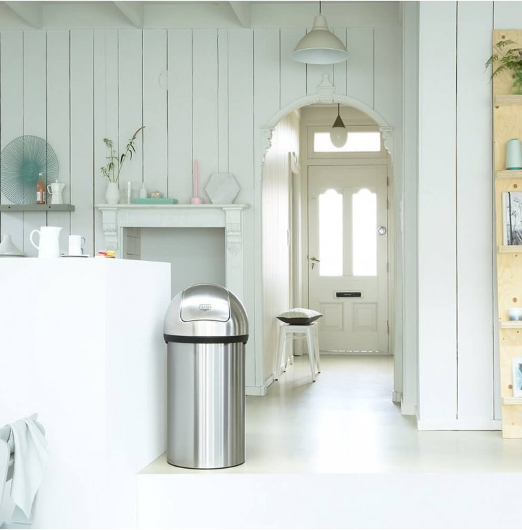 Mülleimer PUSH BIN 60 l, Stahl matt, Brabantia