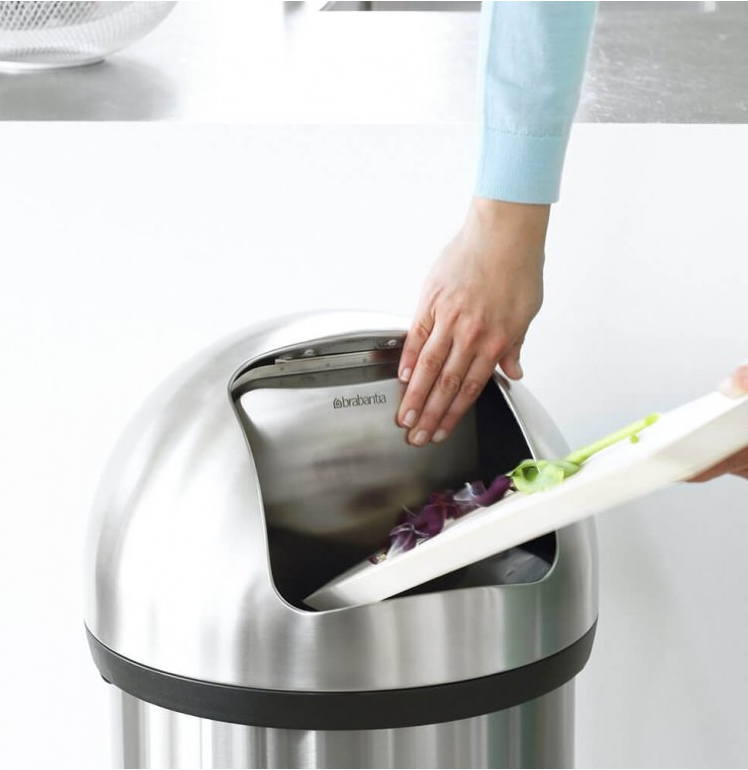 Mülleimer PUSH BIN 60 l, Stahl matt, Brabantia