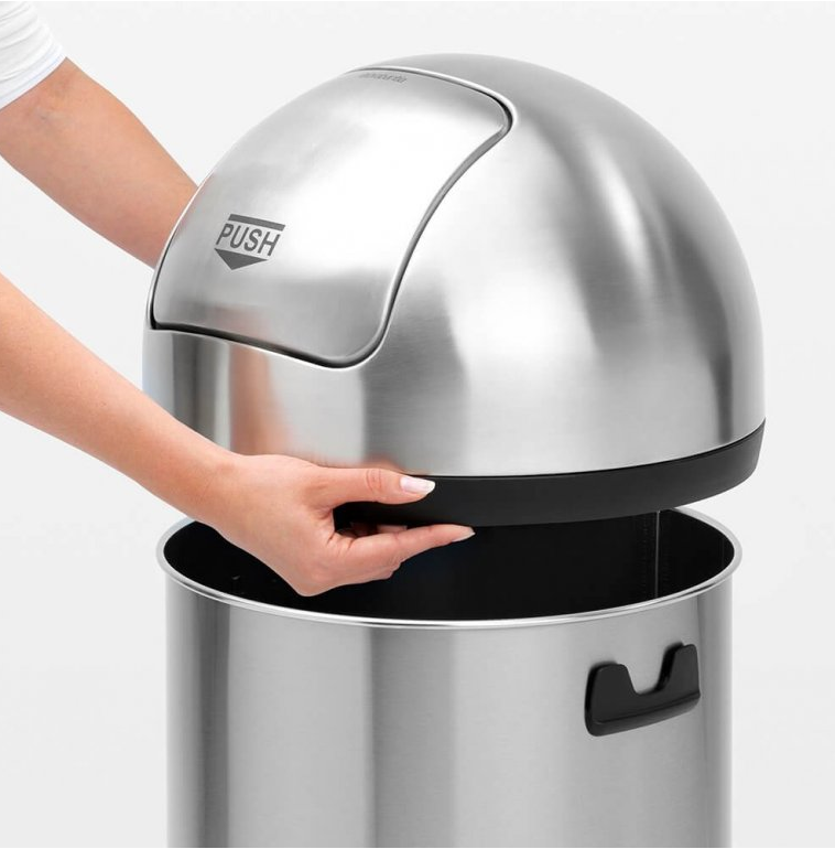 Mülleimer PUSH BIN 60 l, Stahl matt, Brabantia