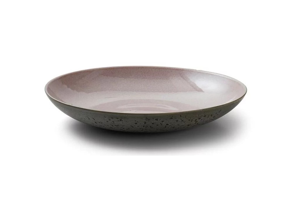 Salatschale 40 cm, grau/rosa, Bitz