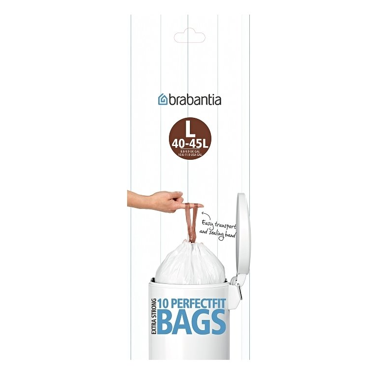 Müllbeutel L PERFECTFIT 40-45 l, 10 Stück, Brabantia