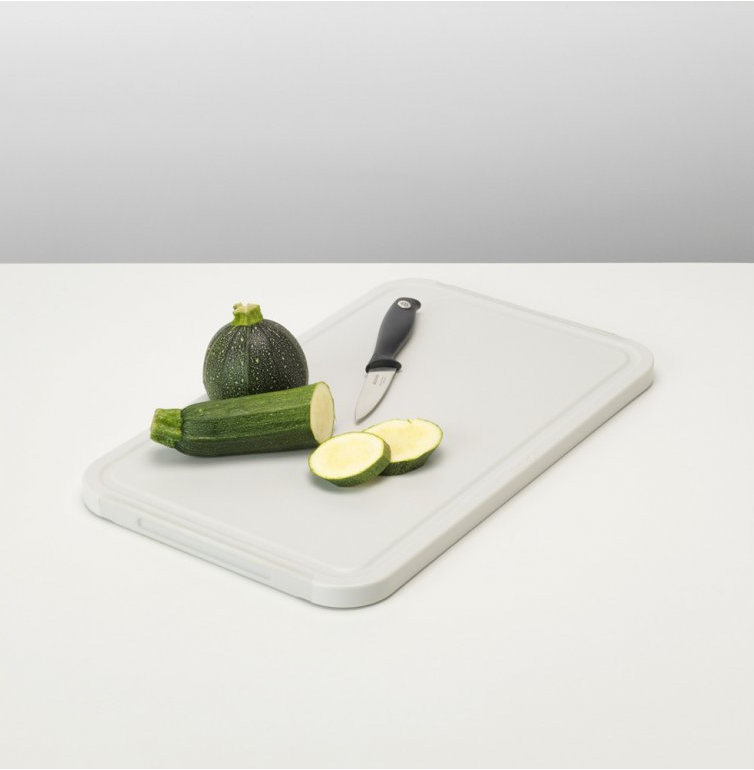 Schneidebrett 27 x 43 cm, weiß, Kunststoff, Brabantia
