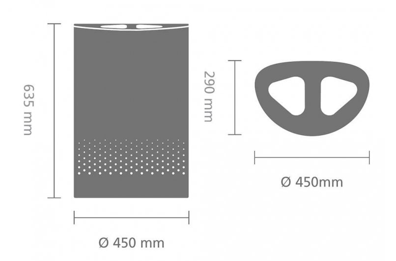 Wäschekorb SELECTOR 55 l, weiß, Brabantia