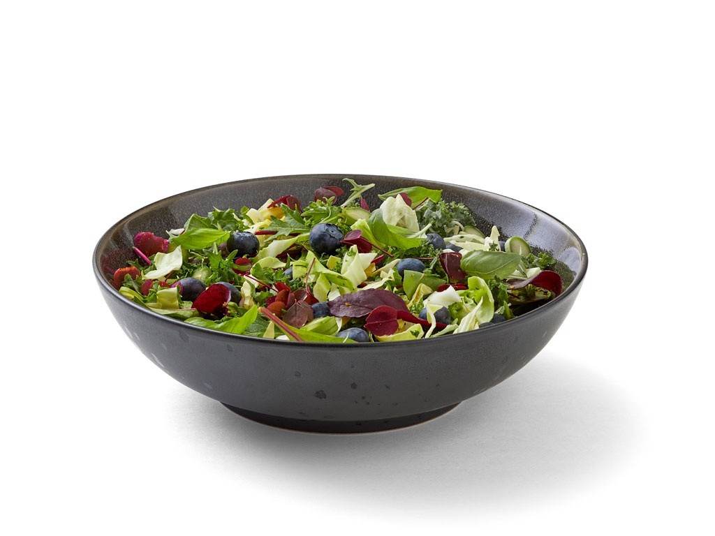 Salatschale 24 cm, schwarz/grau, Bitz