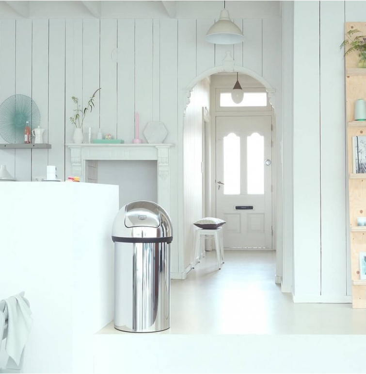 Mülleimer PUSH BIN 60 l, Stahl glänzend, Brabantia