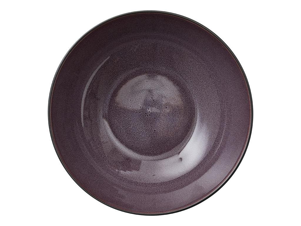 Salatschale 30 cm, schwarz/lila, Bitz