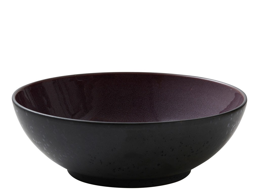 Salatschale 30 cm, schwarz/lila, Bitz