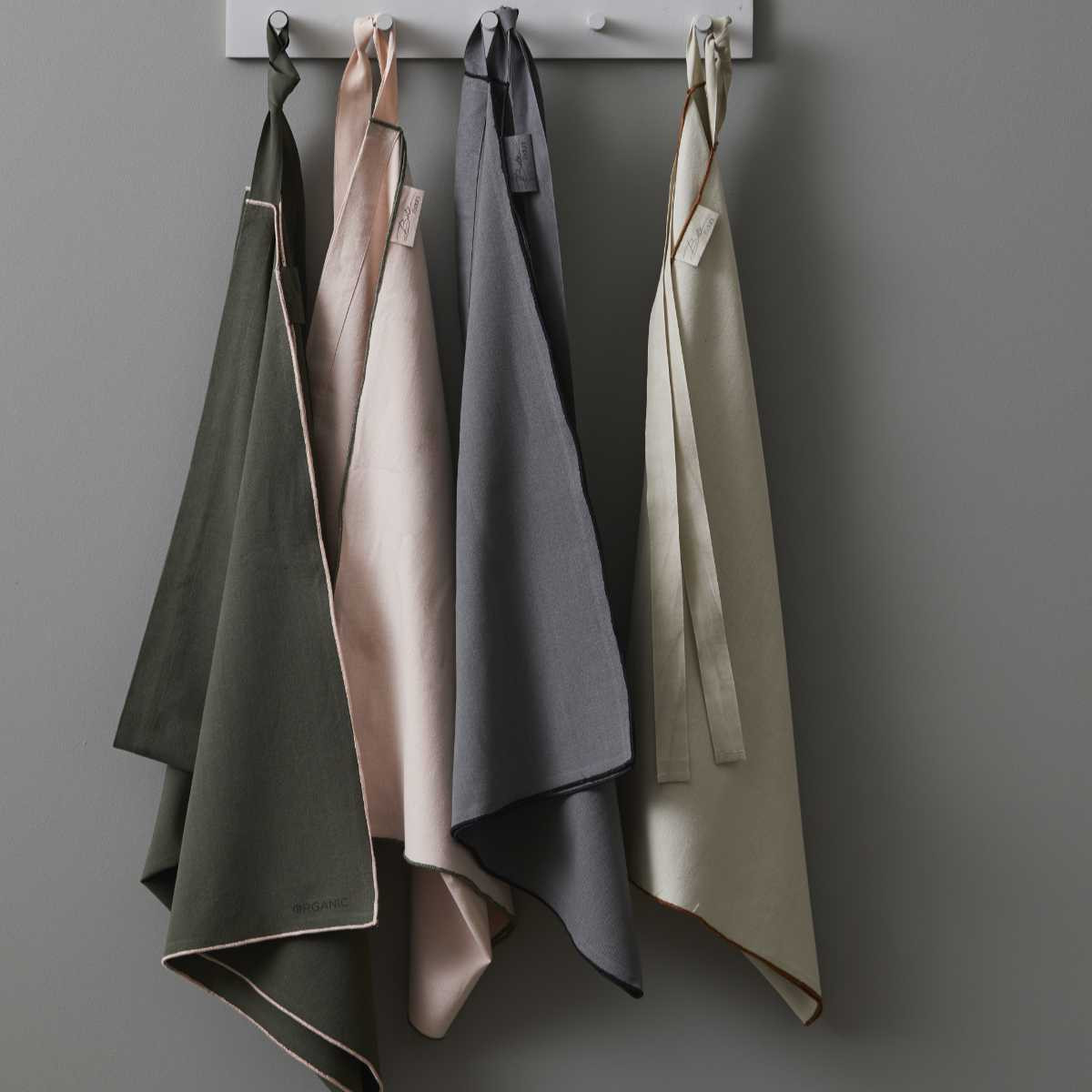 Kochschürze ORGANIC 70 x 180 cm, grau, BITZ