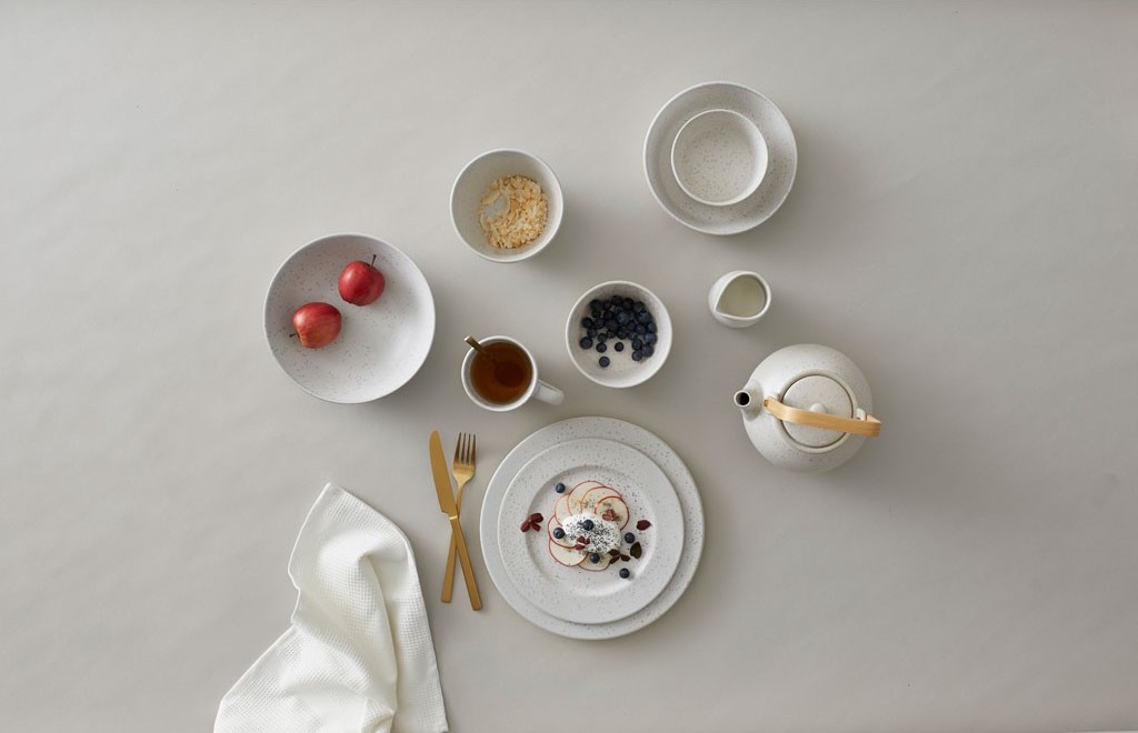 Dessertteller 22 cm, Creme matt, Bitz