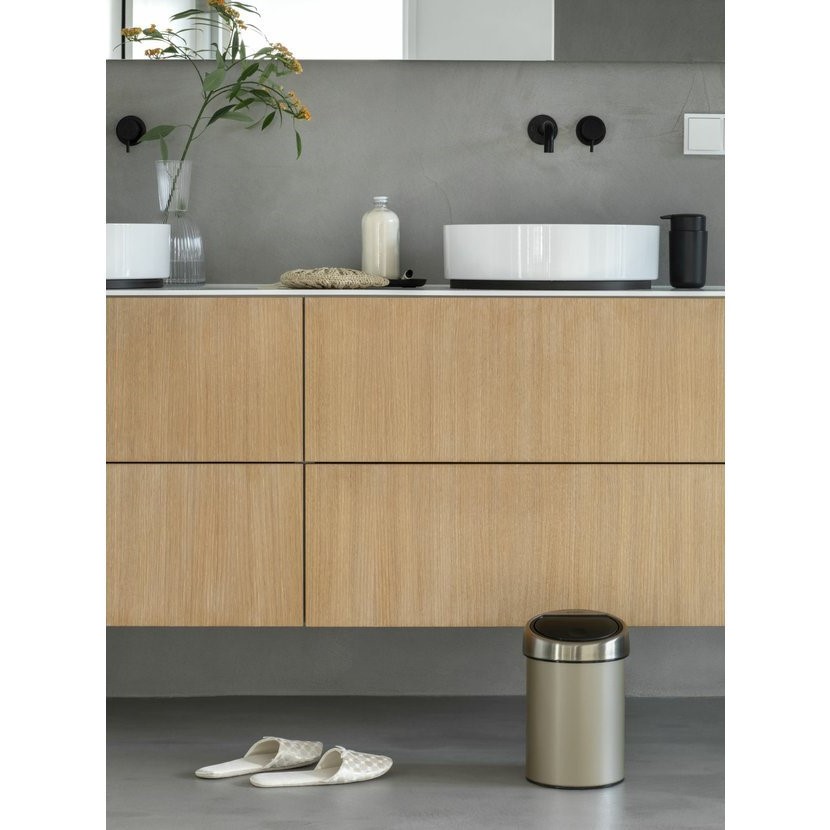Touch Mülleimer TOUCH BIN 3 l, Platin, Brabantia