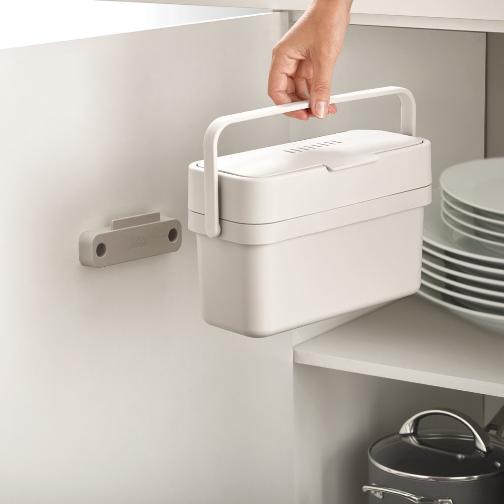 Bio-Eimer COMPO 4 l, beige, Joseph Joseph