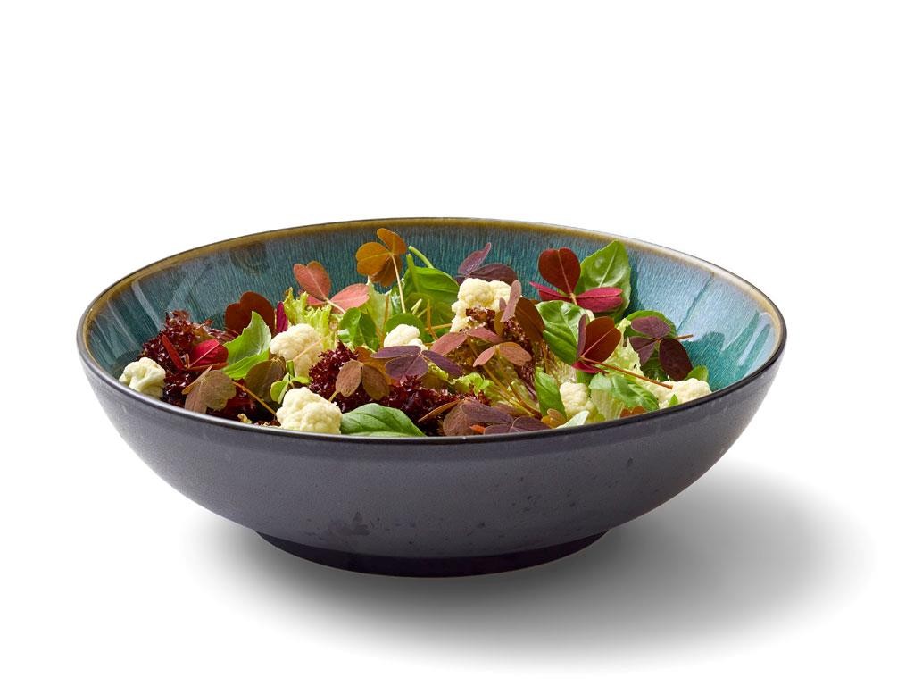 Salatschale 24 cm, schwarz/grün, Bitz