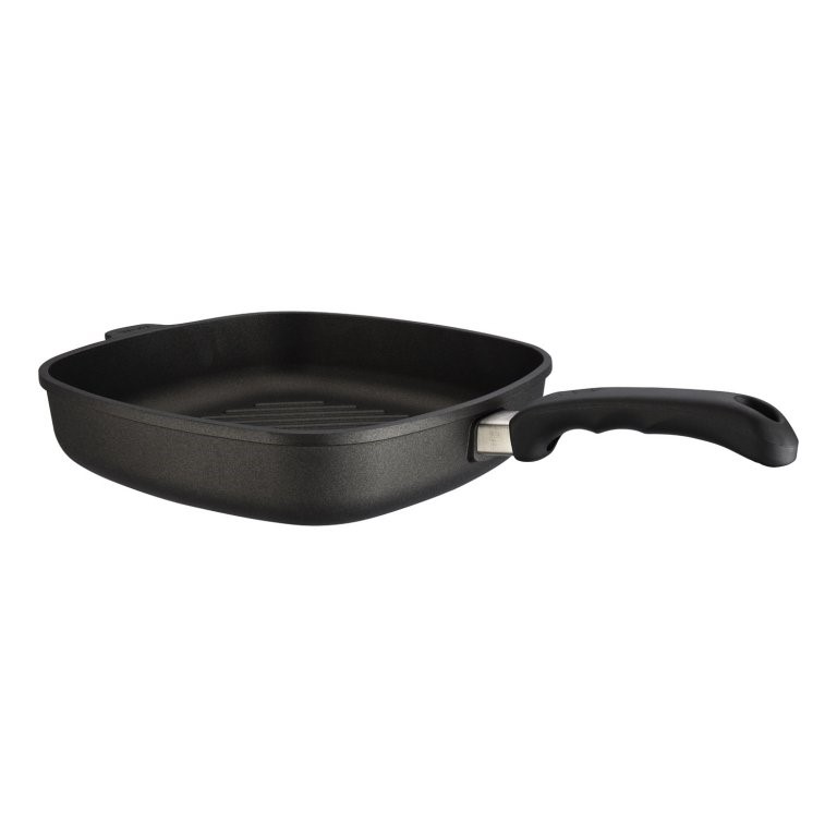 Grillpfanne TITANIUM NOWO 28 x 28 cm, für Induktion, Titanium, WOLL