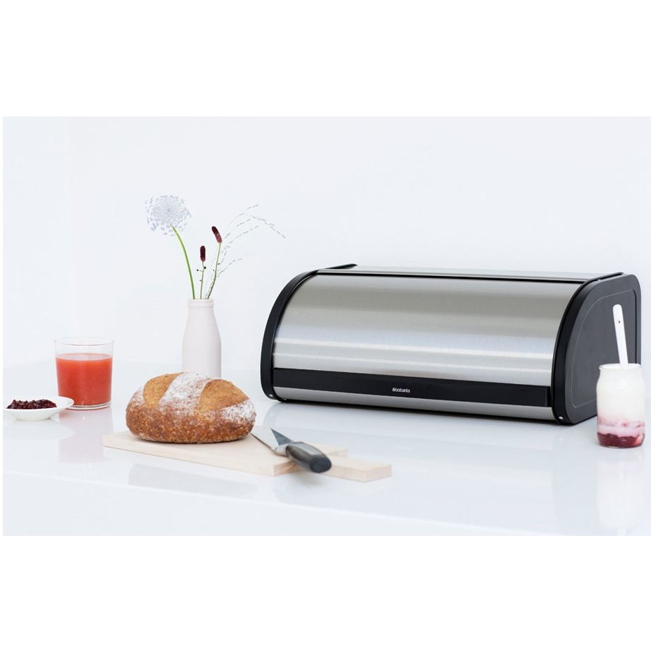 Rollbrotkasten ROLL TOP, Fingerprint Proof, Stahl matt, Brabantia