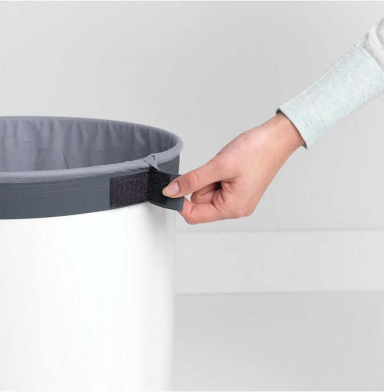 Wäschekorb 60 l, mit Korkdeckel, weiß, Brabantia