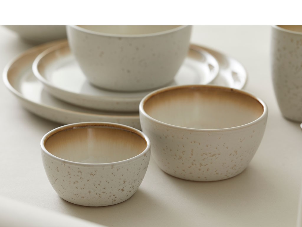 Servierschale 10 cm, Creme, Bitz