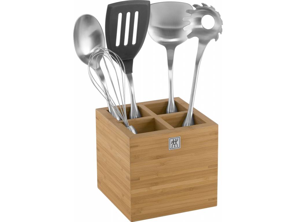 Utensilienhalter L 16 x 16 cm, Bambus, Zwilling