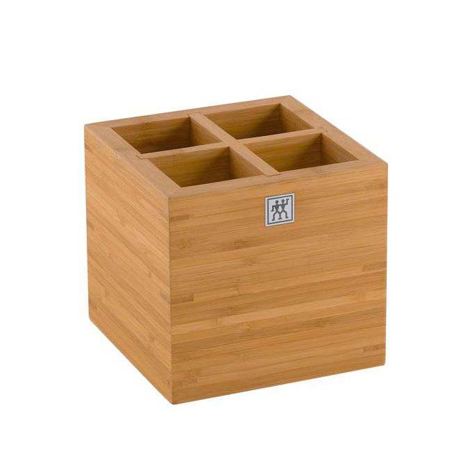 Utensilienhalter L 16 x 16 cm, Bambus, Zwilling