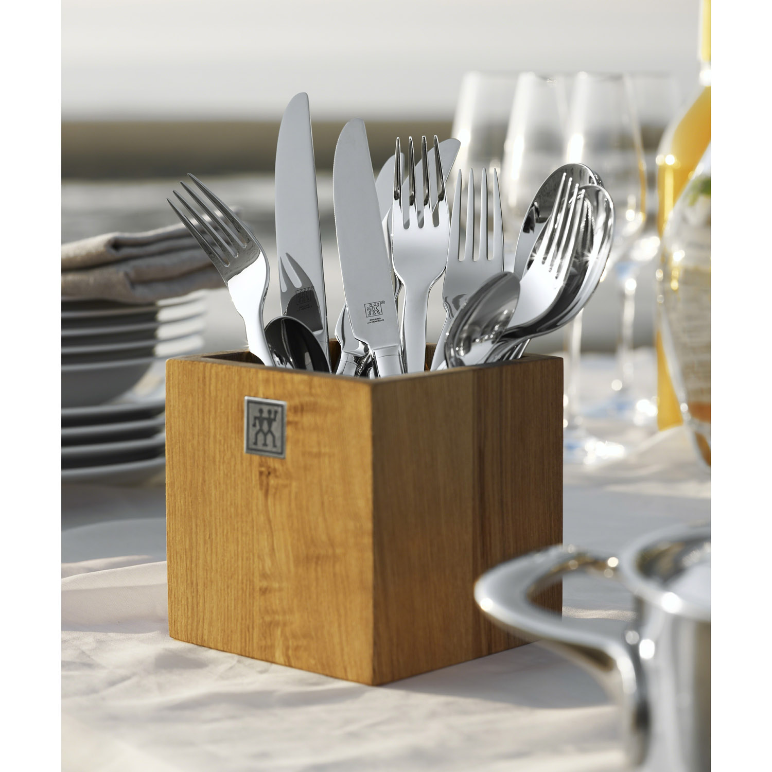 Utensilienhalter S 11 x 11 cm, Bambus, Zwilling