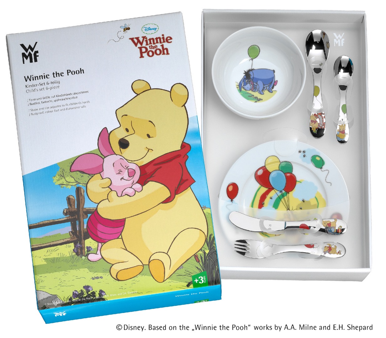 Kindergeschirrset WINNIE THE POOH DISNEY, 6-teilig, WMF