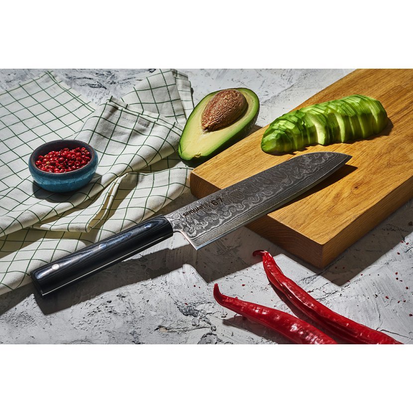 Santoku Messer DAMASCUS 67 17,5 cm, Samura