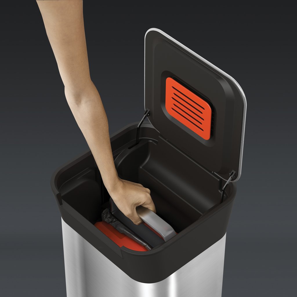 Mülleimer TRASH COMPACTOR TITAN 20 l, Stahl, Joseph Joseph