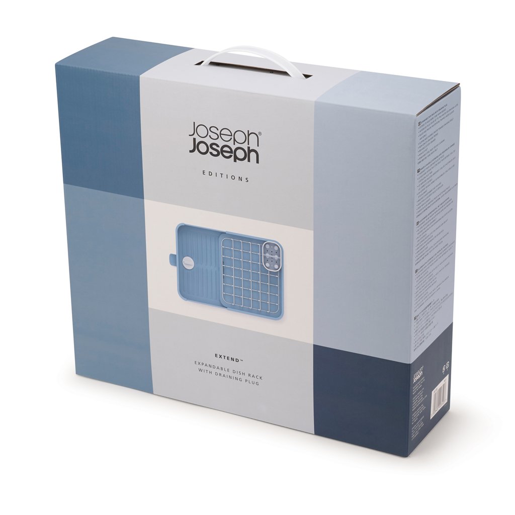 Abtropfgestell EXTEND, ausziehbar, blau, Joseph Joseph