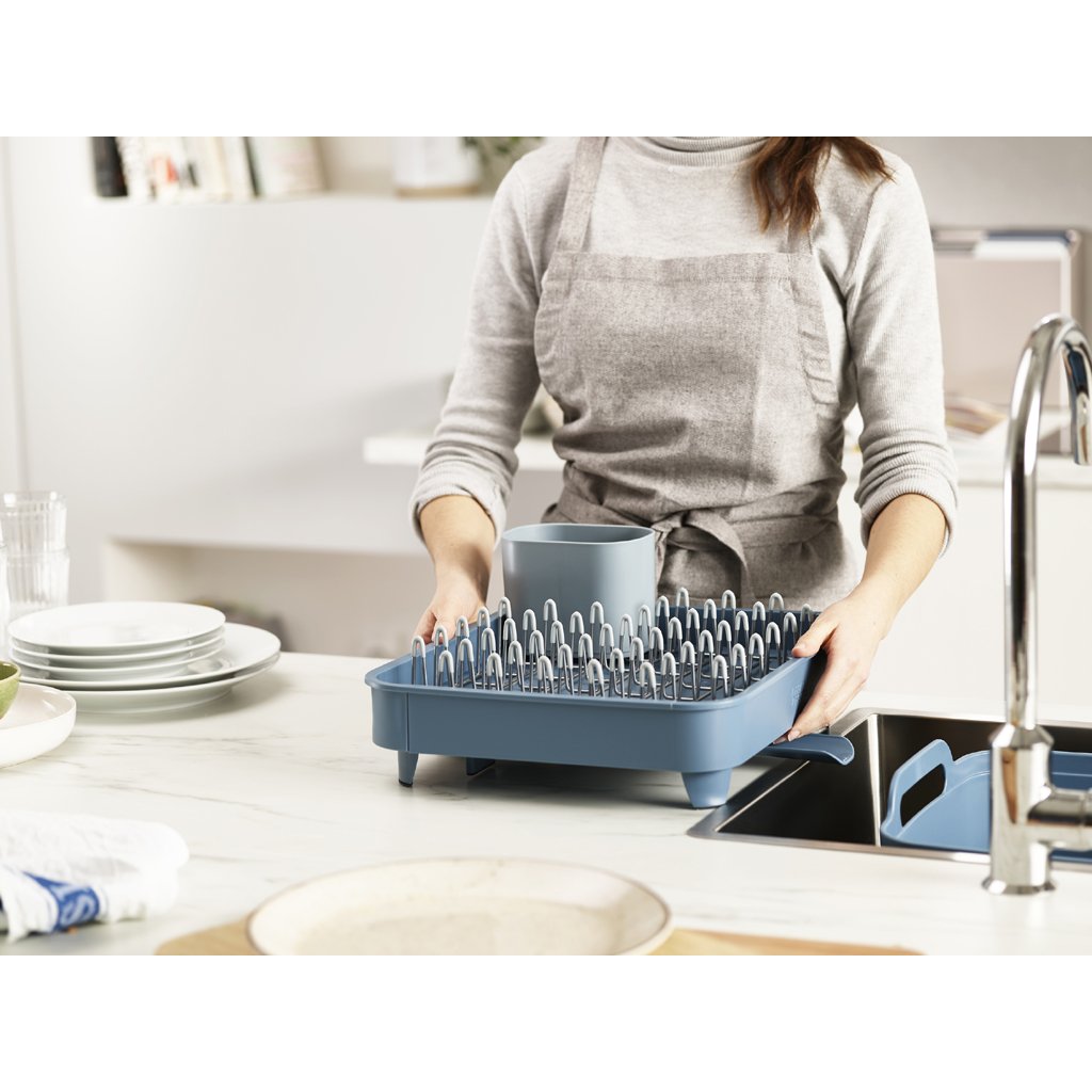 Abtropfgestell EXTEND, ausziehbar, blau, Joseph Joseph