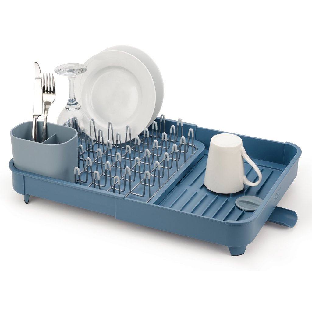 Abtropfgestell EXTEND, ausziehbar, blau, Joseph Joseph