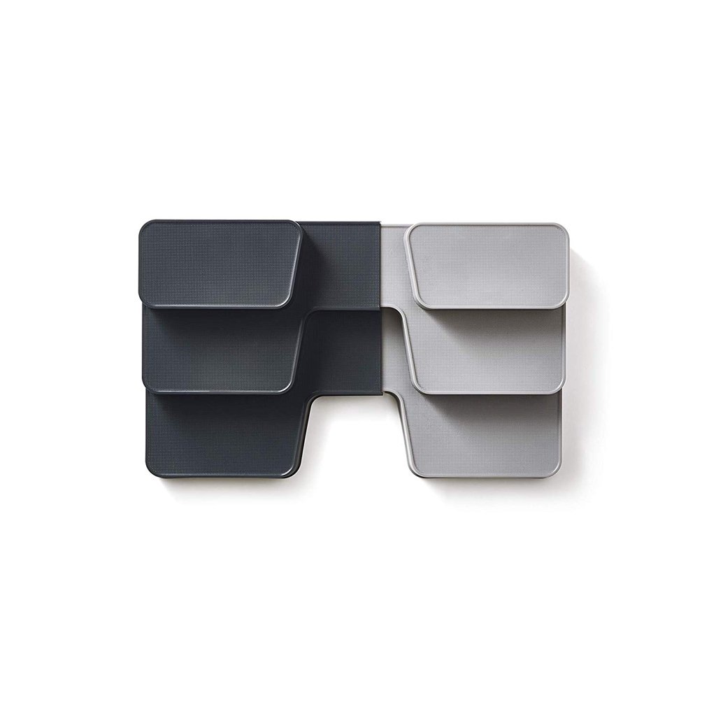Erweiterbarer, gestufter Organizer CUPBOARDSTORE, grau, Joseph Joseph