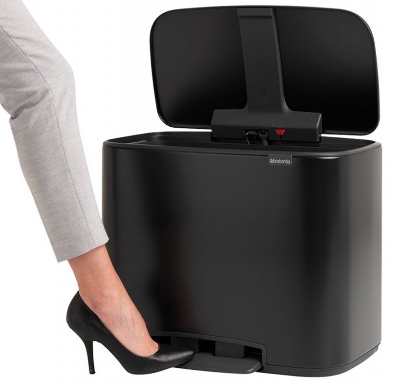 Treteimer BO 3 x 11 l, schwarz, Brabantia
