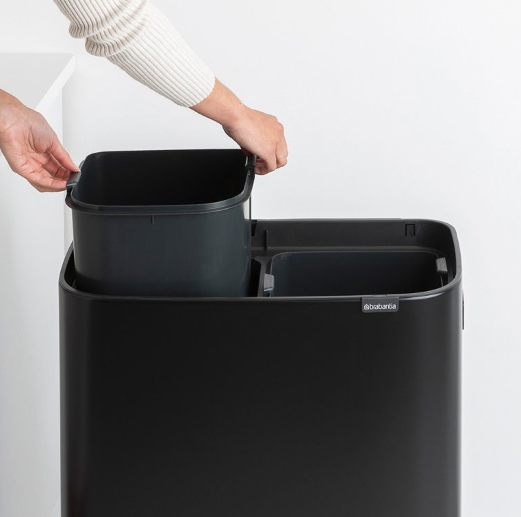 Touch Mülleimer BO HI 2 x 30 l, schwarz, Brabantia