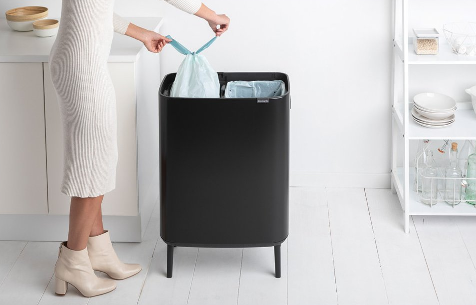 Touch Mülleimer BO HI 2 x 30 l, schwarz, Brabantia
