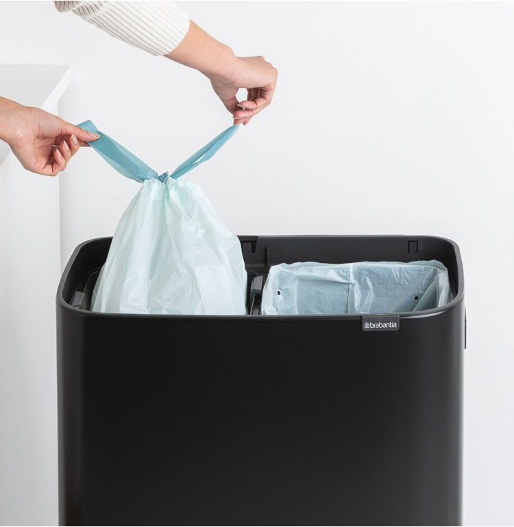 Touch Mülleimer BO HI 2 x 30 l, schwarz, Brabantia