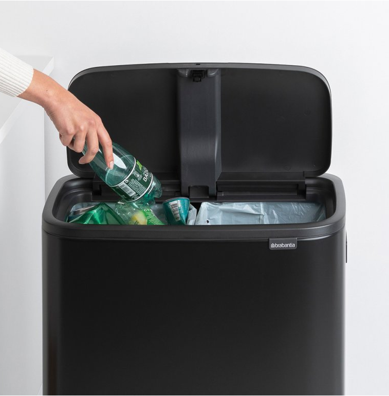 Touch Mülleimer BO HI 2 x 30 l, schwarz, Brabantia