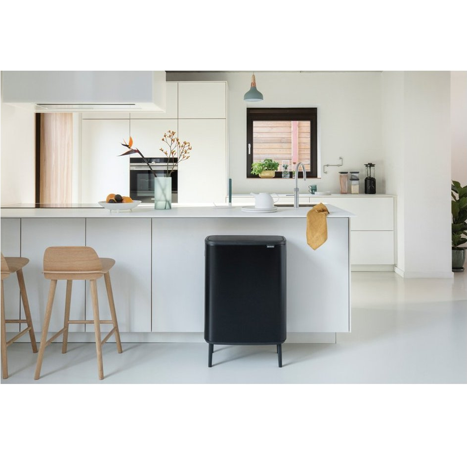 Touch Mülleimer BO HI 2 x 30 l, schwarz, Brabantia