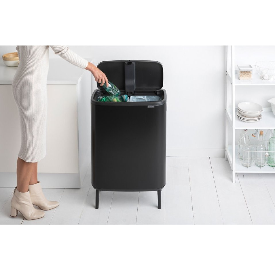 Touch Mülleimer BO HI 2 x 30 l, schwarz, Brabantia
