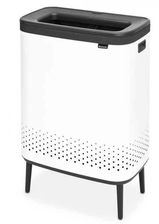 Wäschekorb BO 2 x 45 l, weiß, Brabantia