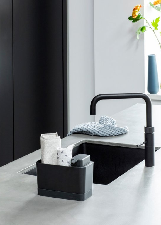 Spül-Organizer mit Seifenspender, grau, Brabantia
