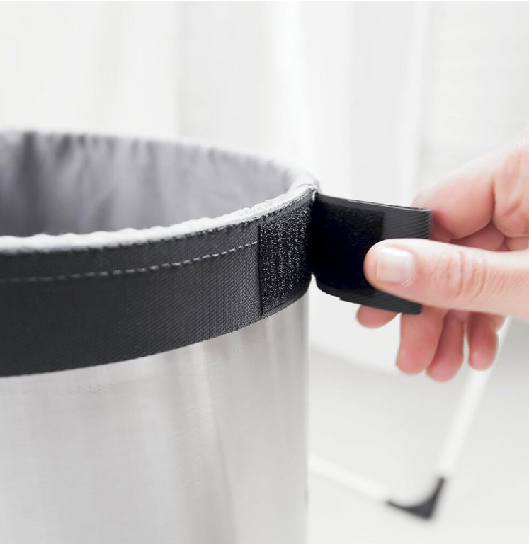 Wäschekorb 60 l, Stahl matt, Brabantia