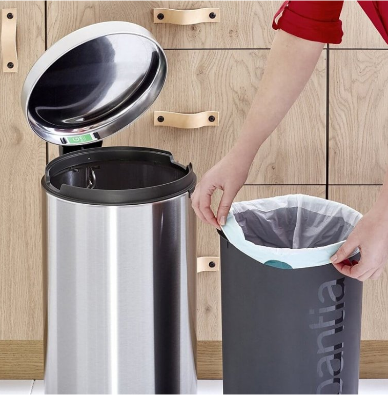 Treteimer NEWICON 30 l, Fingerprint Proof, Stahl matt, Brabantia