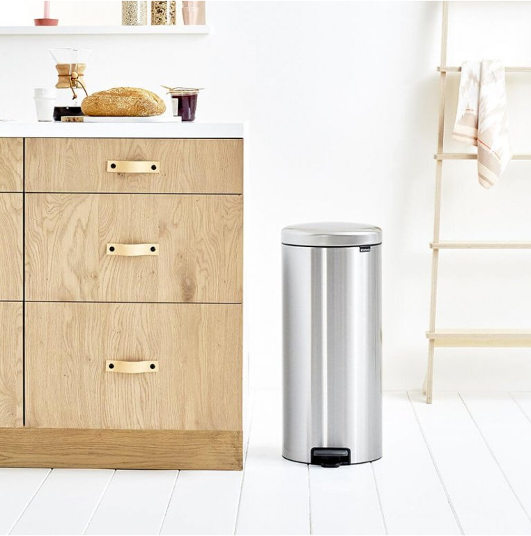 Treteimer NEWICON 30 l, Fingerprint Proof, Stahl matt, Brabantia