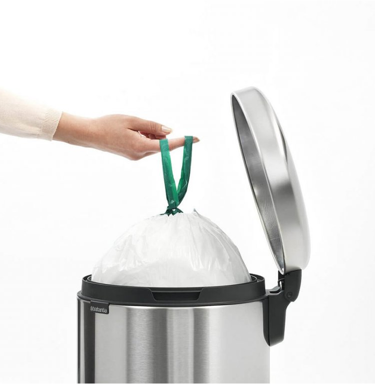 Treteimer NEWICON 30 l, Fingerprint Proof, Stahl matt, Brabantia