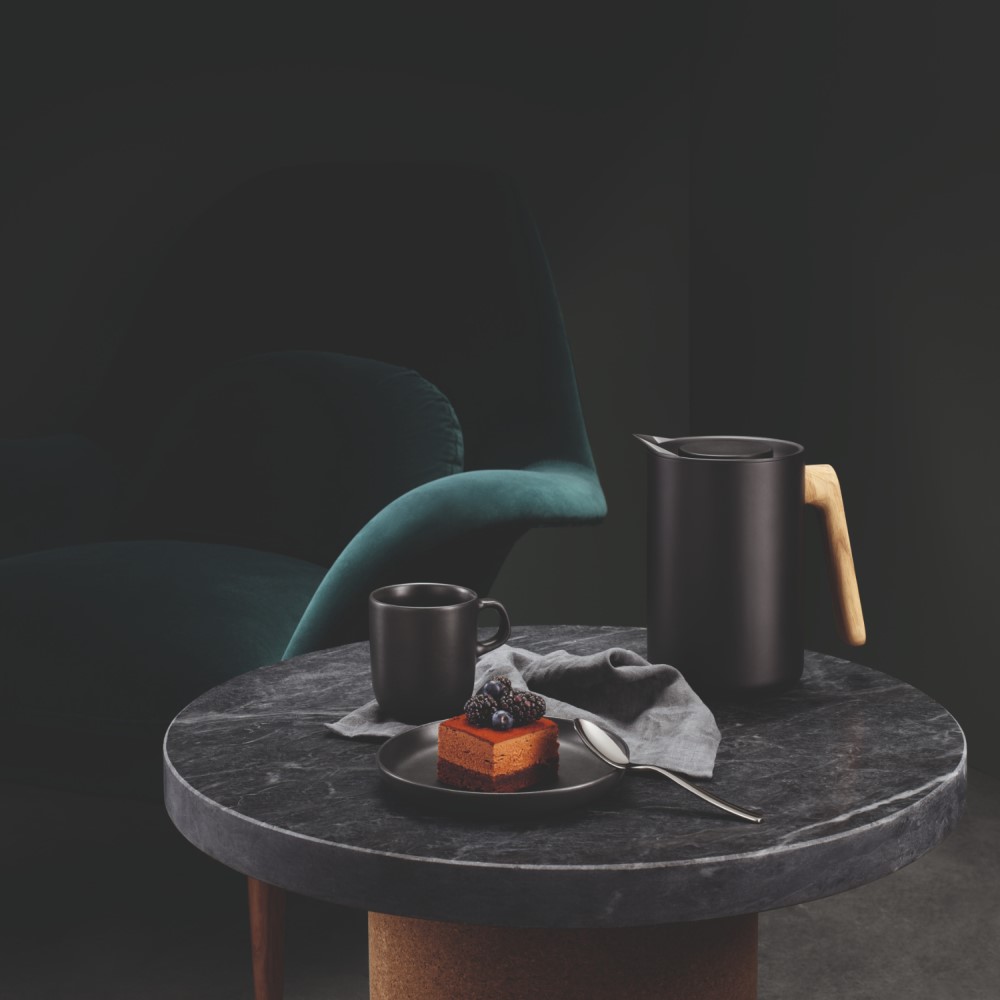 Tetasse NORDIC KITCHEN 400 ml, Schwarz, Steinzeug, Eva Solo